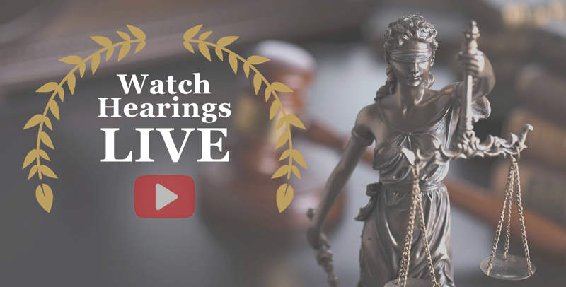 Watch Live Hearings